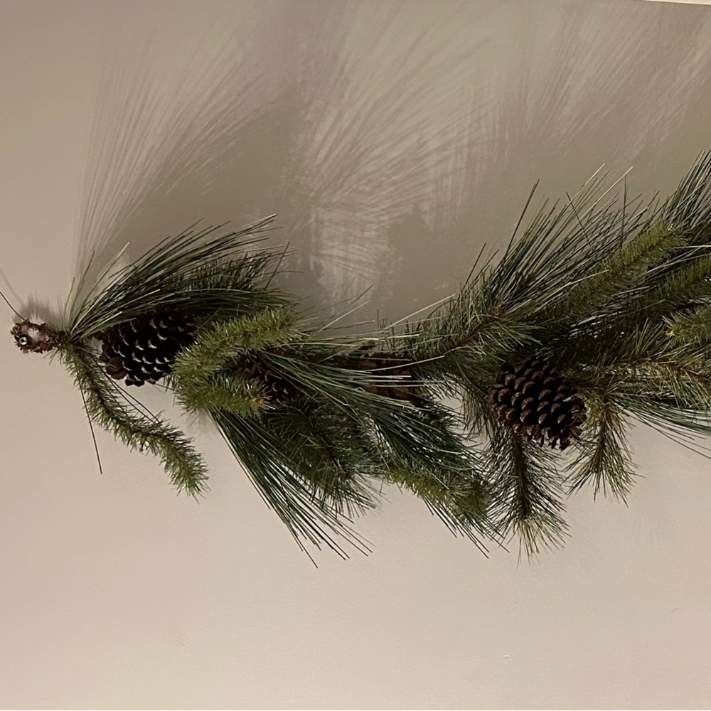 Hobby Lobby Green Pine Garland with Pinecones